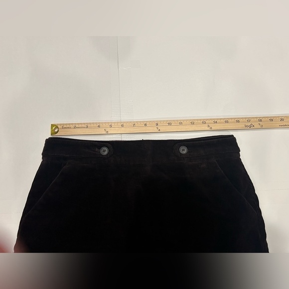 Banana Republic Mini Skirt Women’s 8 Velvet Purple Buttons Zipper Goth Grunge - Picture 8 of 8